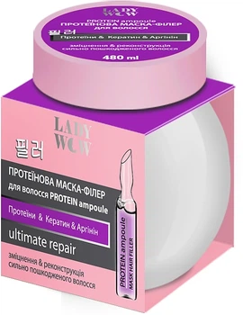 Протеиновая маска-филлер для волос "Protein Ampoule" - Lady Wow 480ml (480ml) (1243181-2087578088-2)