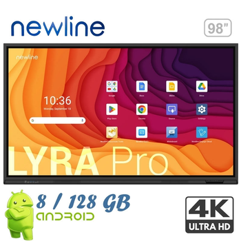 Інтерактивна панель NewLine TT-9823QA Lyra Pro 98'' дисплей Android 13 / 8/128Gb