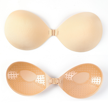 Бюстгальтер-невидимка силіконовий Fly Bra на застібці Honey Fashion Accessories В бежевий (14-39)