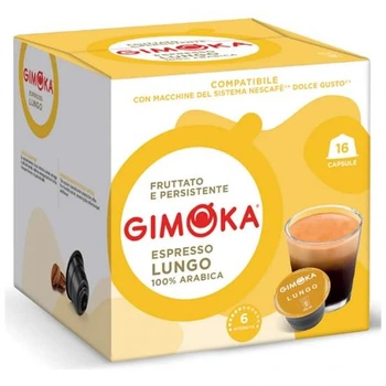 Капсулы Dolce Gusto Gimoka Caffe Lungo, 16 капсул