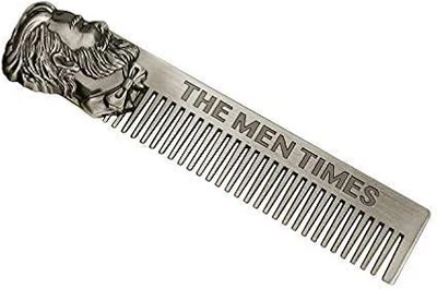 Гребінець гребінь металевий для чоловіків Barber THE MEN TIMES