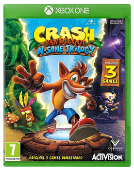 Игра Microsoft Xbox One Crash Bandicoot: N. Sane Trilogy Английская Версия Б/У