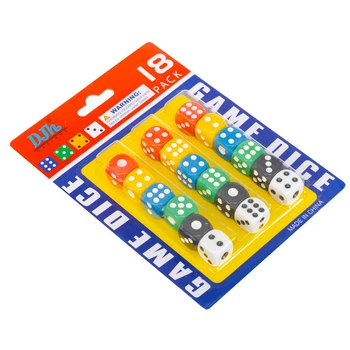 Кости игральные SP-Sport кубики для настольных игр 1498-1 18 костей в комплекте