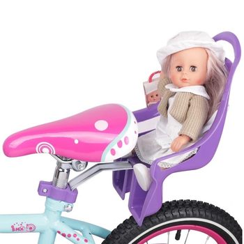 Кресло для куклы на велосипед DrBike велосипедное кресло для куклы фиолетовое
