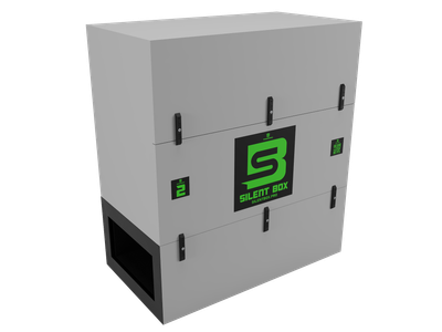 Шумобокс на два асіка SILENT BOX SUPER SILENT 2 Gray (S2Gray)
