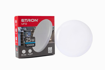 Светильник 25W led потолочный накладной круглый IP40 5000К ETRON 1-EIP-911 белый