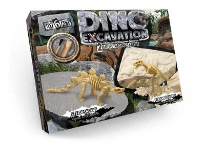 Набор для проведения раскопок "DINO EXCAVATION" динозавры Danko Toys DEX-01-04,05,06