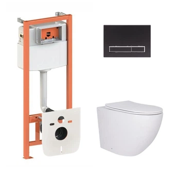 Инсталляция 4 в 1 Qtap Nest Robin Черный (QT13332381AW47503)