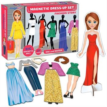 Настільна гра Magdum ML4032-09 EN T, Magnetic dolls, Магнітна одягалка (ML4032-09 EN-RT)