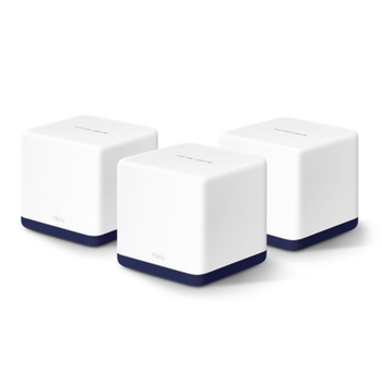 Домашняя Mesh Wi-Fi система Mercusys AC1900 модуль Halo H50G 2-в-1 роутер и точка доступа 3-pack White
