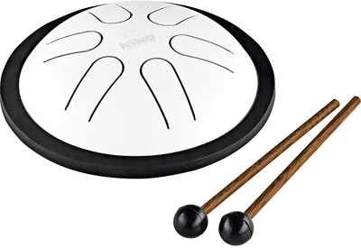 Глюкофон MEINL Nino Mini Melody Steel Tongue Drum NINO980WH (6") White (R128486)
