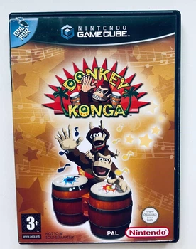 Donkey Konga, английская версия - диск для Nintendo GameCube, Б/У