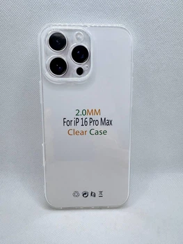 Чехол Clear Case 2мм для Apple iPhone 16 Pro Max Прозрачный