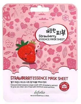 Тканинна маска з екстрактом полуниці - Esfolio Pure Skin Strawberry Essence Mask Sheet 25ml (1425563-28116949)