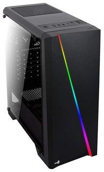 Корпус AeroCool Cylon BG RGB (Cylon BG Tempered Glass) Black без БЖ 11007