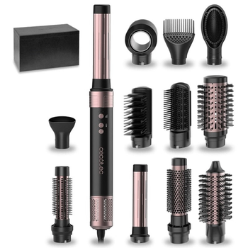 Стайлер Cecotec Bamba CeramicCare 12in1 AirGlam Black (CCTC-00248) Чорний 12823