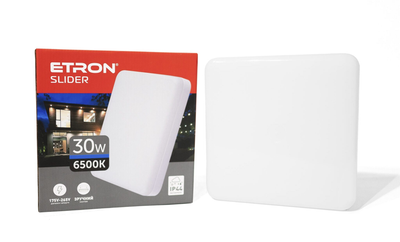 Светодиодный светильник квадратный накладной 30W ETRON Slider 1-EIP-975 95-265V 6500К IP44