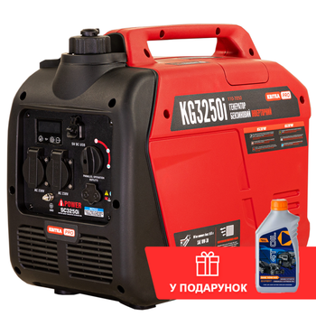 Інверторний бензиновий генератор КВІТКА PRO KG3250i + олива (3.2 кВт) (110-7050)