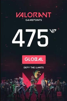 Valorant 475 VP Points (Ключ активации Riot для ПК)