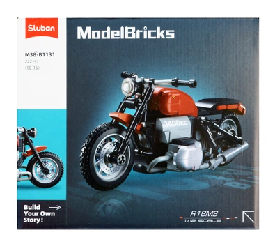 Конструктор блочный Sluban Мотоцикл BMW R18MS 222 детали масштаб 1:12 M38-B1131