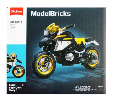 Конструктор блочный Sluban Мотоцикл BMW R1250MS 200 деталей масштаб 1:12 M38-B1132