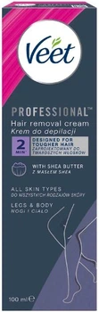 Крем для депиляции Veet Professional для всех типов кожи с Масло Ши 100 мл (5900627099034)