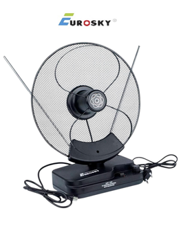 Комнатная ТВ антенна Eurosky ES-001 DVB-T2 всеволновая с усилителем 95dB