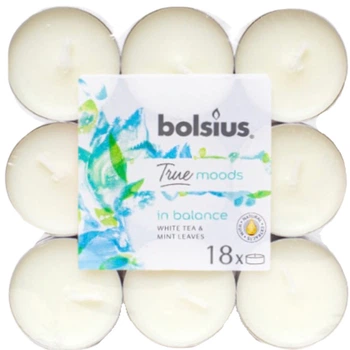 Чайная свеча Bolsius c ароматом белого чая 18 шт