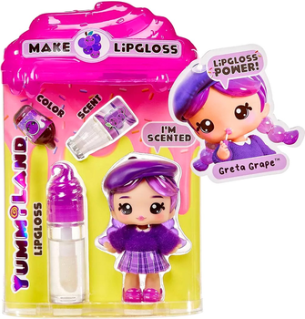 Лялька Mga Hit Yummiland Lipgloss Greta з ароматом винограду 120773 120872 Фіолетова (35051120773)