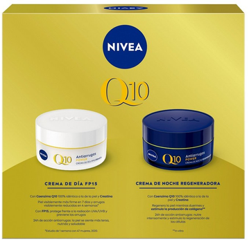 Zestaw upominkowy Nivea Q10 Antiarrugas Power Krem na dzień 50 ml + Krem na noc 50 ml (8412300050623)