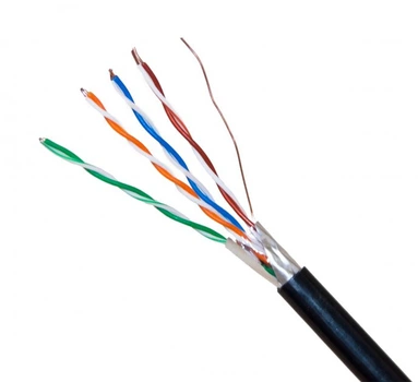 Віта пара FTP (зовнішній,мідний), Cat 5e (4 кручені пари, екран) Dialan 50метрів