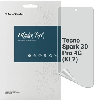 Гидрогелевая пленка ArmorStandart Matte для смартфона Tecno Spark 30 Pro 4G (KL7) (ARM83304)