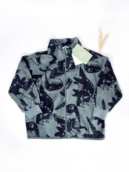 Кофта флісова H&M 104 см зелений з чорним артикул Л807