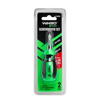 Викрутка WINSO PRO 2 в 1 з двосторонньою ергономічною насадкою для ремонту та складання інструмент для роботи (LI-D_22-O)