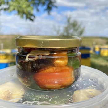 Мёд акации сухофрукты ассорти 0,1 л (140 грамм)