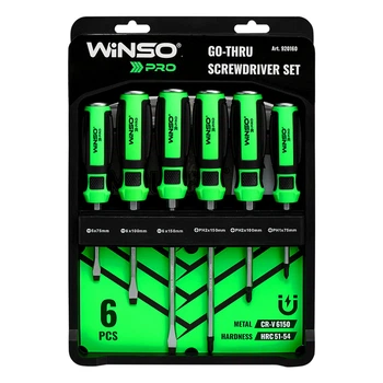 Набор отверток Winso Pro ударные (Go-Thru) с шестигранной опорой 6шт 920160
