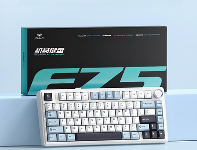 Клавиатура AULA F75 White-Blue Механичиская Игровая Безпроводная