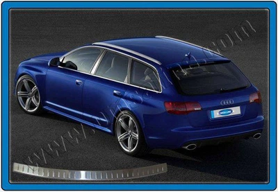 Накладка на задний бампер Audi A6 AVANT (1997-2001) / матированный, (1104095T)