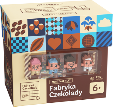 Klocki Marioinex mini wafle wedel fabryka czekolady 230 elementów (5903033906354)