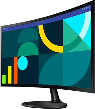 Monitor 24" Samsung Essential Curved S3 (LS24D364GAUXEN)