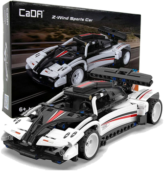 Klocki Cada ZWind Sports Car Biało-czarny 321 elementów (6948061927369)