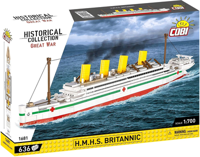 Klocki Cobi Hc H.M.H.S Britannic Biały 636 elementów (5902251016814)