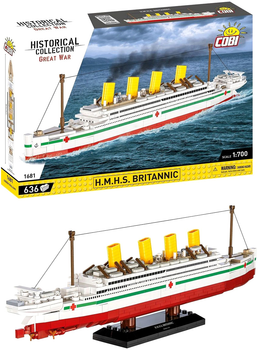 Klocki Cobi Hc H.M.H.S Britannic Biały 636 elementów (5902251016814)