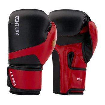Боксерские перчатки Century Kickboxing Gloves C-GEAR Determination WAKO approved (115540-019) Red/Black 10 унций