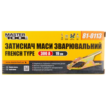 Затискач маси Mastertool 300А French (81-0113)