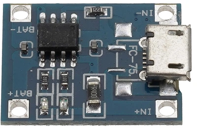 Модуль VJ Parts зарядки Micro-USB 5В 1А для Li-ion аккумуляторов 18650 TP4056 с защитой