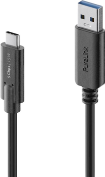 Кабель PureLink iSeries Premium USB-A - USB-C 2 м Black (IS2601-020)