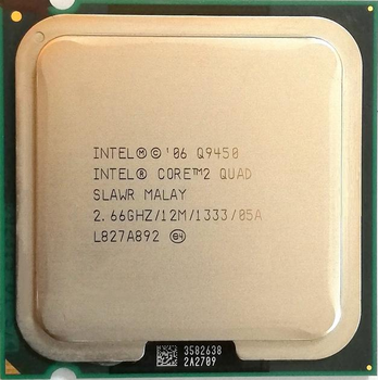 Процессор Intel Core 2 Quad Q9450 2.66GHz/12M/1333 (SLAWR) s775, tray