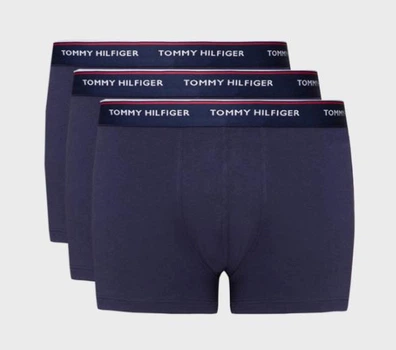 Набір чоловічих трусів боксерів TOMMY HILFIGER PREMIUM ESSENTIALS 3 шт в наборі, розмір S, темно-сині.
