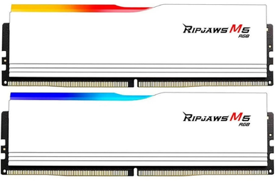Оперативная память G.Skill DDR5-6400 32768MB PC5-51200 (Kit of 2x16384MB) Ripjaws M5 RGB White (F5-6400J3648F16GX2-RM5RW)